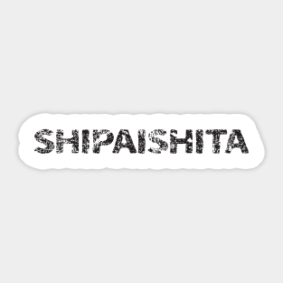 I Failed (shipaishita) japanese english - black Sticker